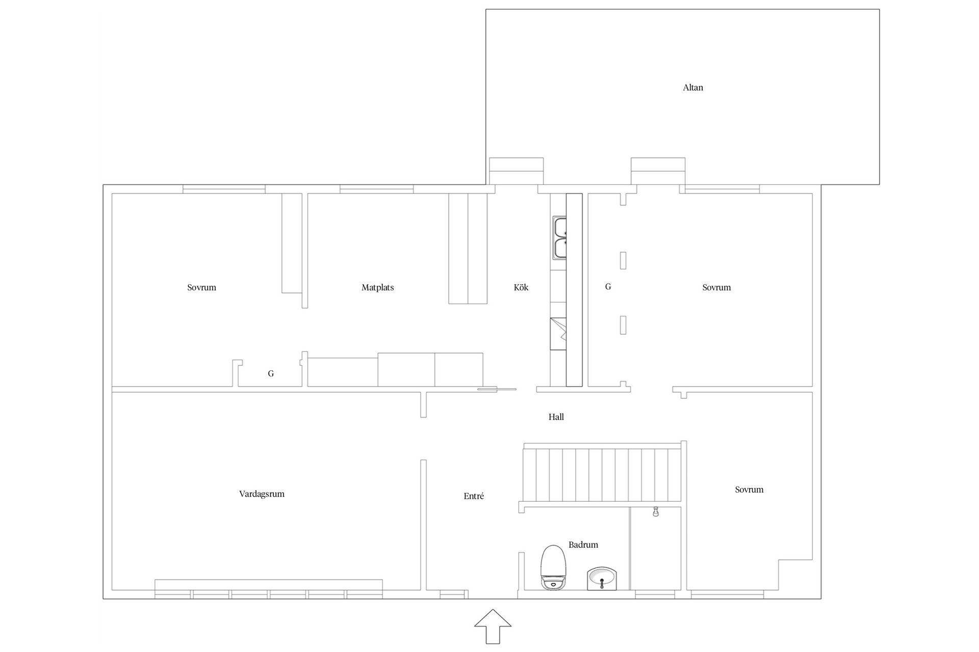 Villa, Bergsvägen 5, Aplared, Borås