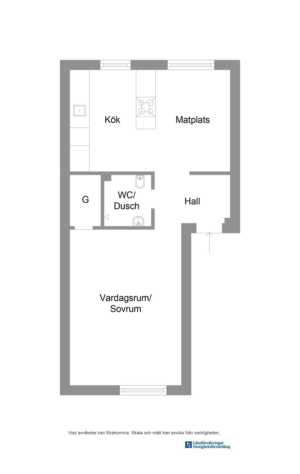Bostadsrätt, Bomansgatan 20A, Kristiansborg, Västerås