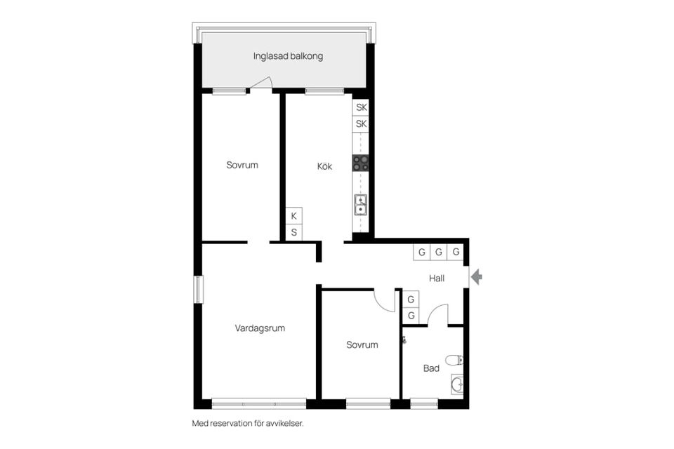 Bostadsrätt, Österängsgatan 6, Centralt / Öster, Halmstad
