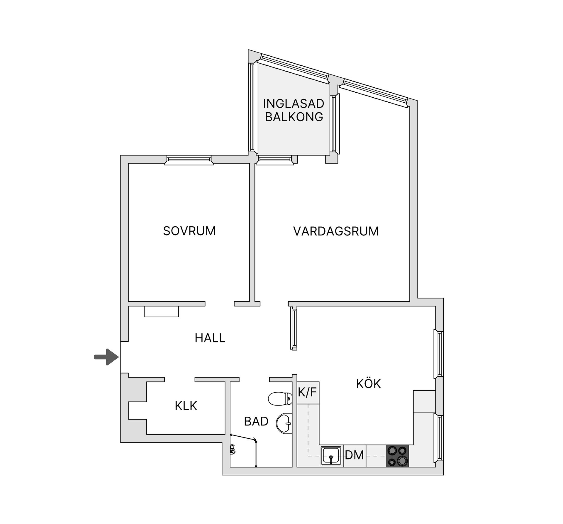 Bostadsrätt, Russinvägen 4A, Hökarängen, Stockholm