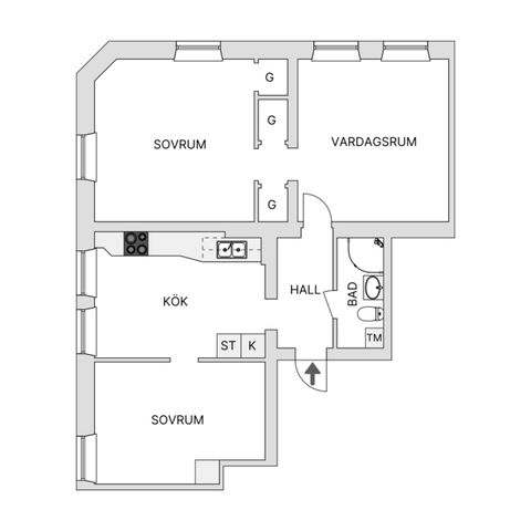 Bostadsrätt, Ploggatan 20, Södermalm - Sofia, Stockholm