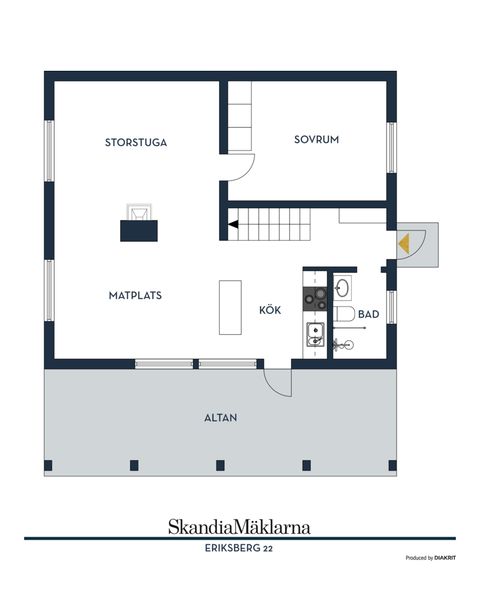 Villa, Eriksberg 22, Bollebygd
