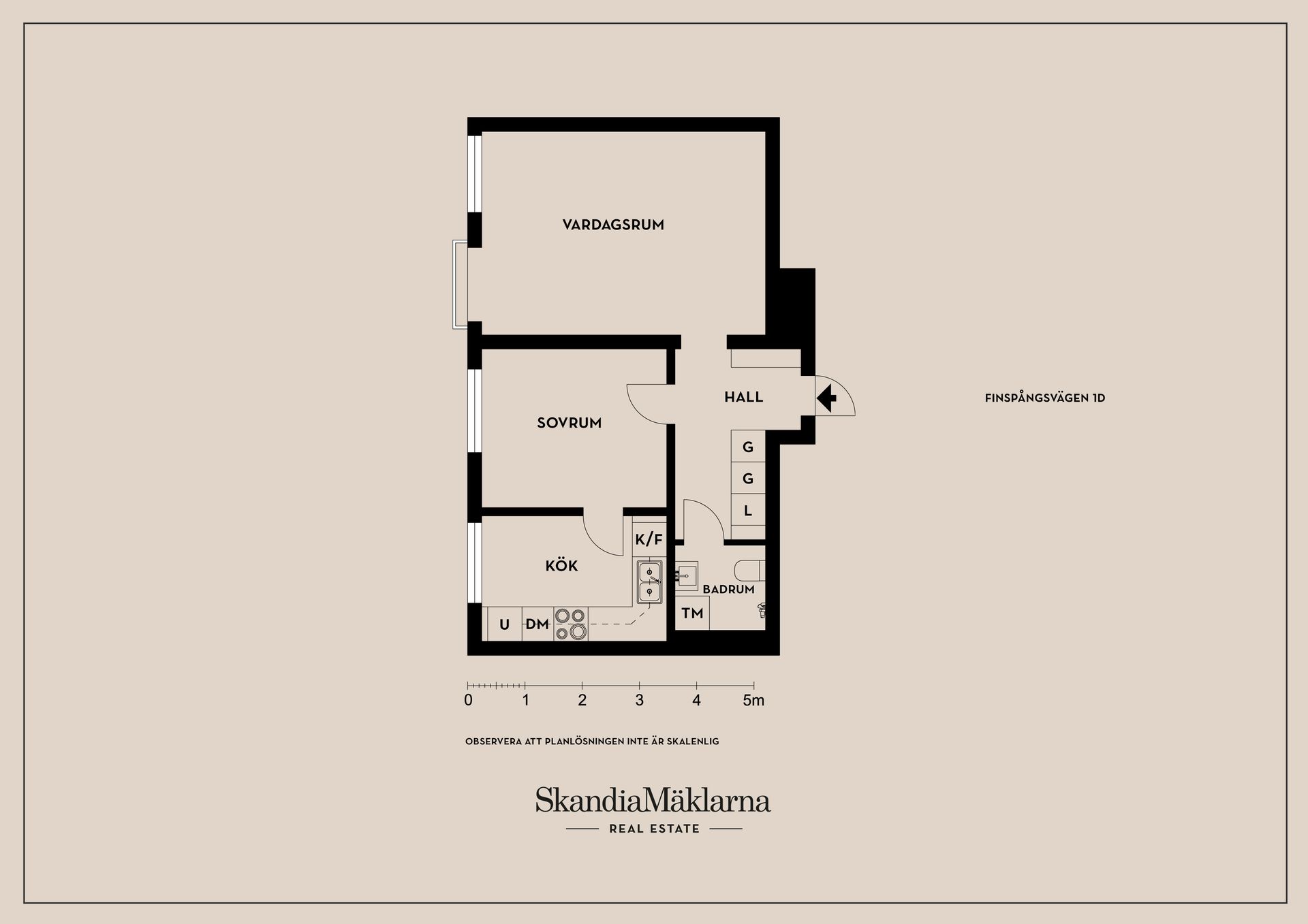 Bostadsrätt, Finspångsvägen 1D, Centrala Väsby, Upplands Väsby
