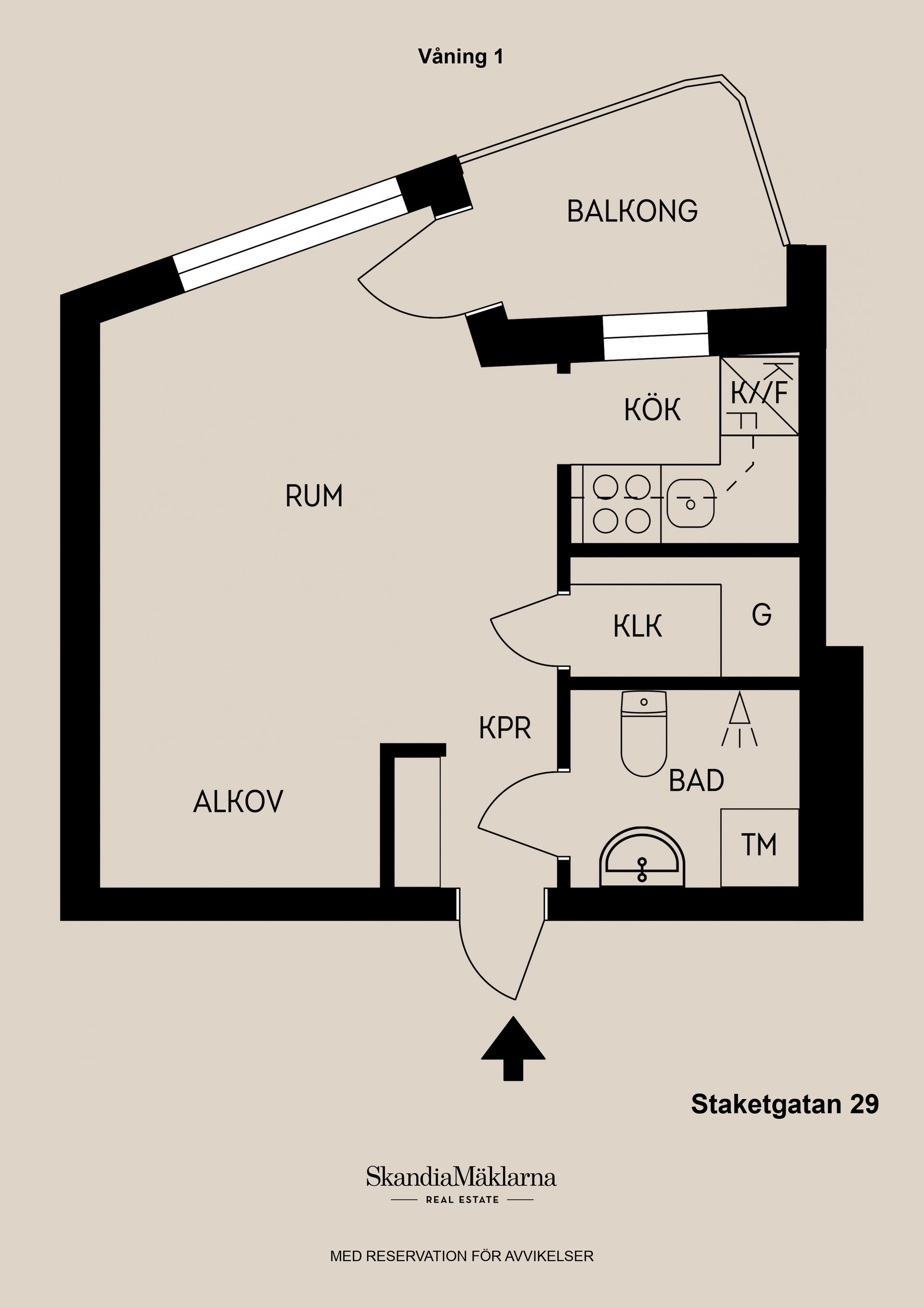 Bostadsrätt, Staketgatan 29, Centralt, Gävle