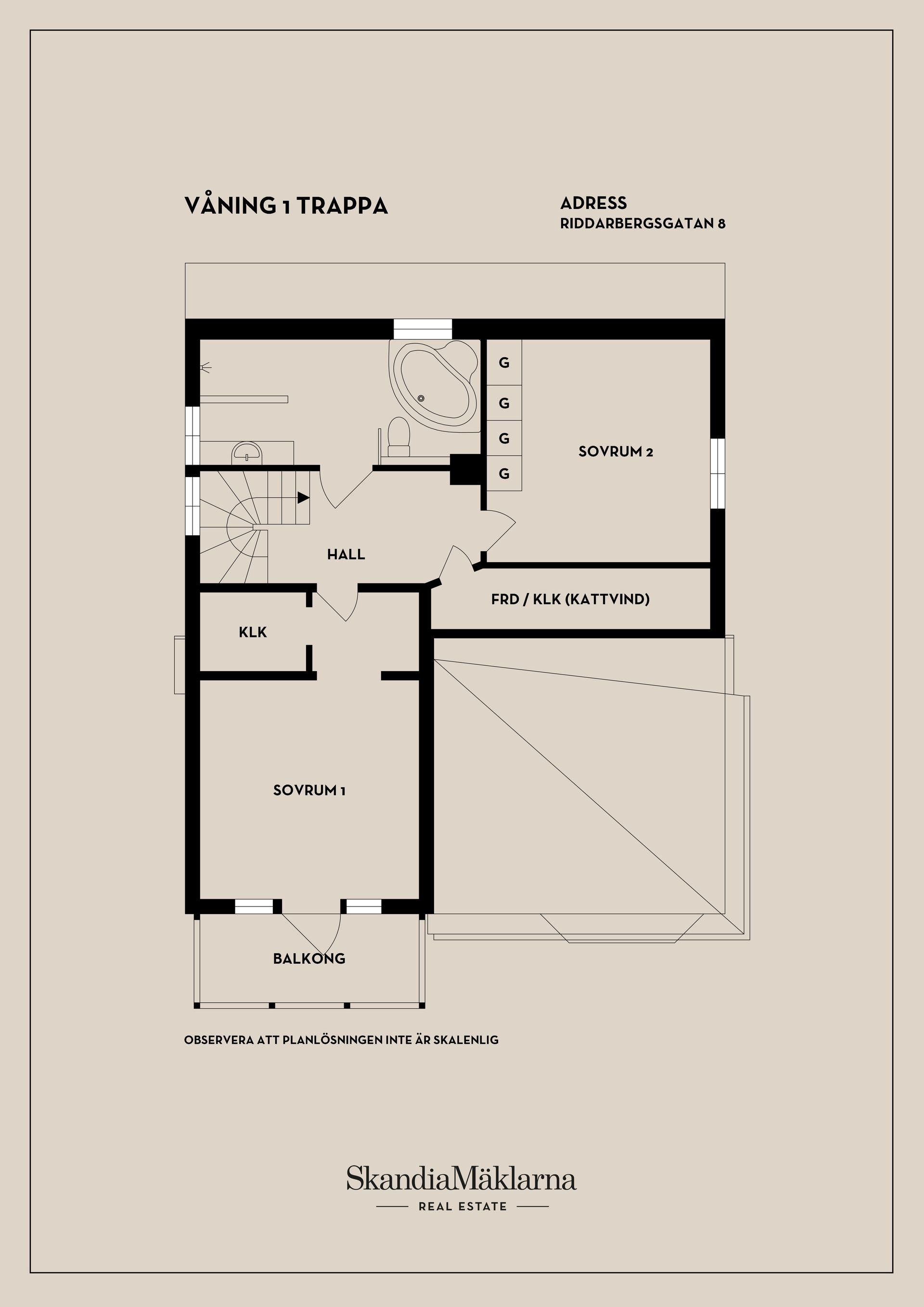 Villa, Riddarbergsgatan 8, Hagaby, Örebro