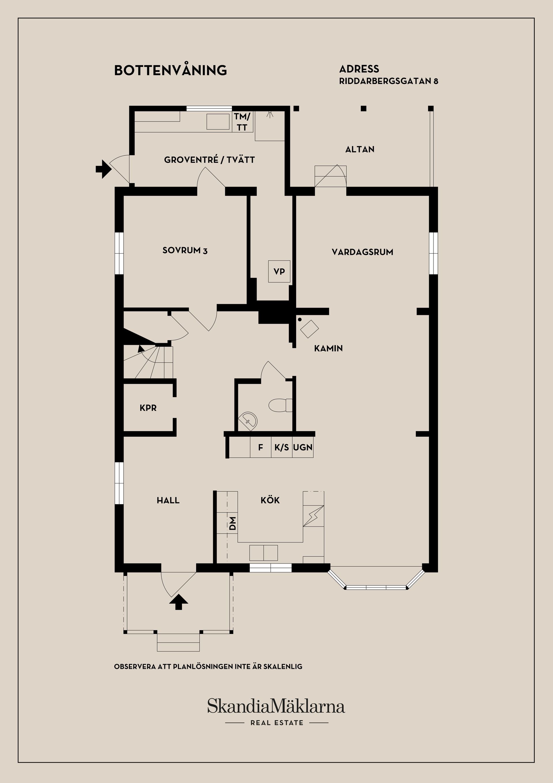Villa, Riddarbergsgatan 8, Hagaby, Örebro