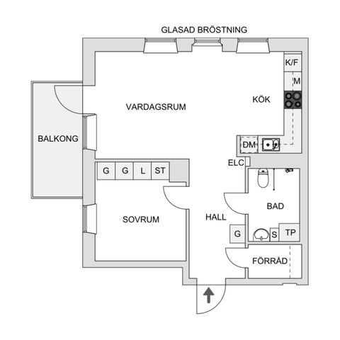 Bostadsrätt, Ålgrytevägen 31, Bredäng - Mälarhöjden, Stockholm