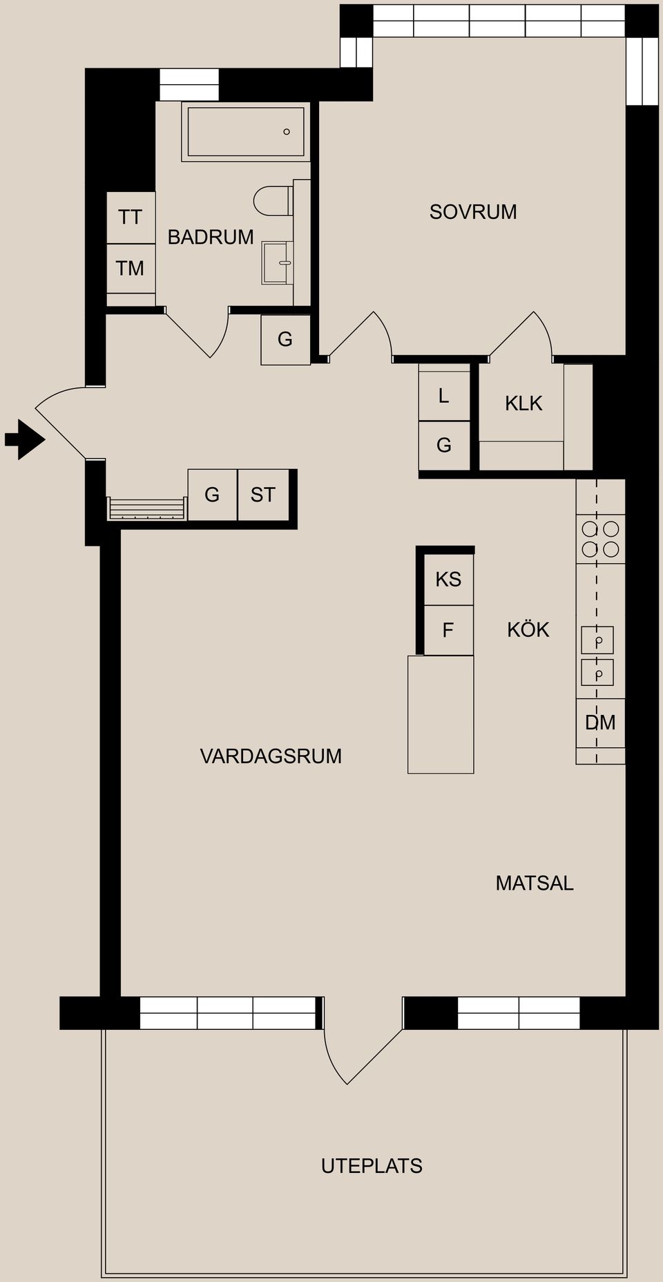 Bostadsrätt, Godsgatan 2B, Centralt - Strömmen, Norrköping