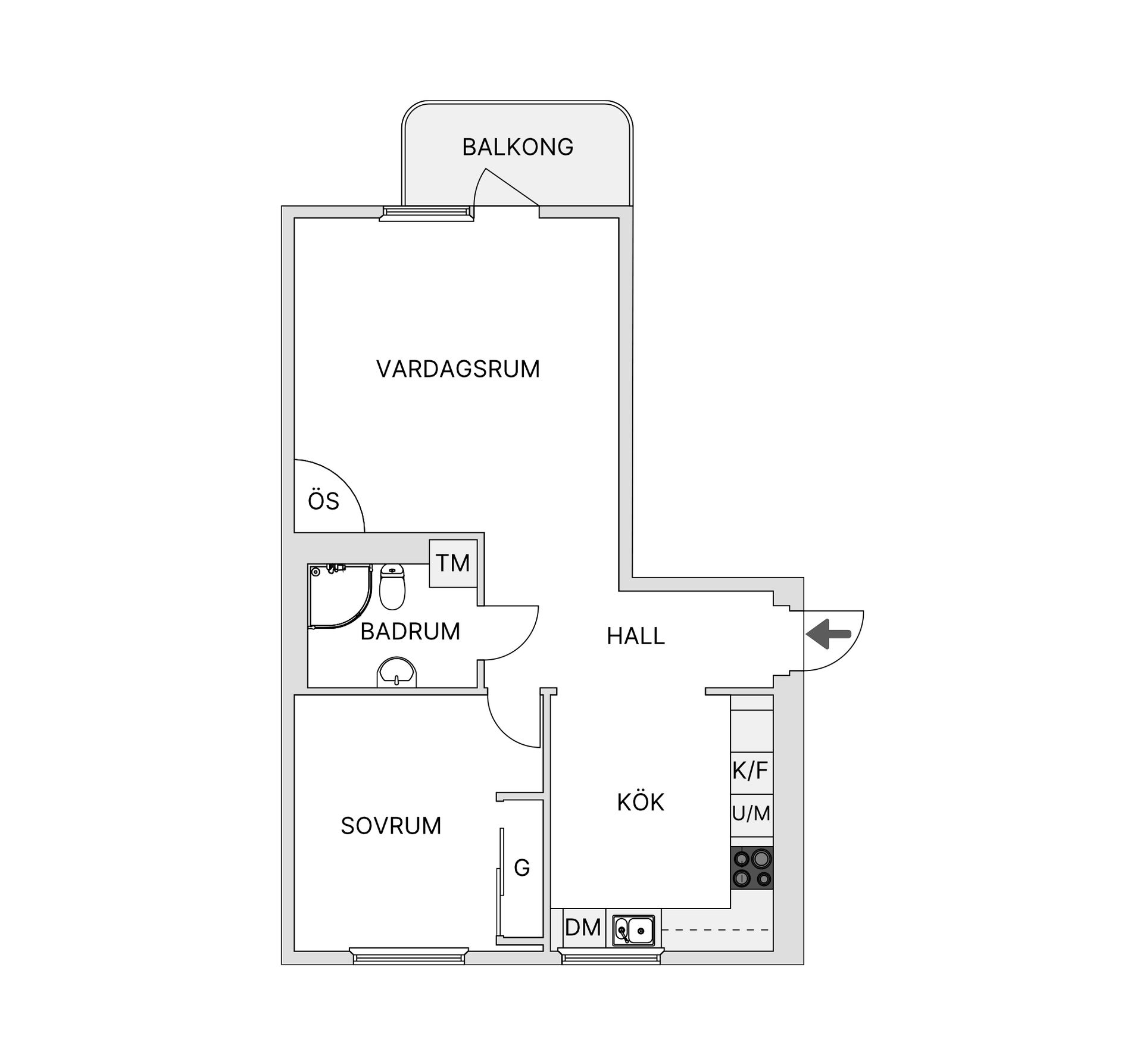 Bostadsrätt, Brogränd 29, Karlslund, Östersund