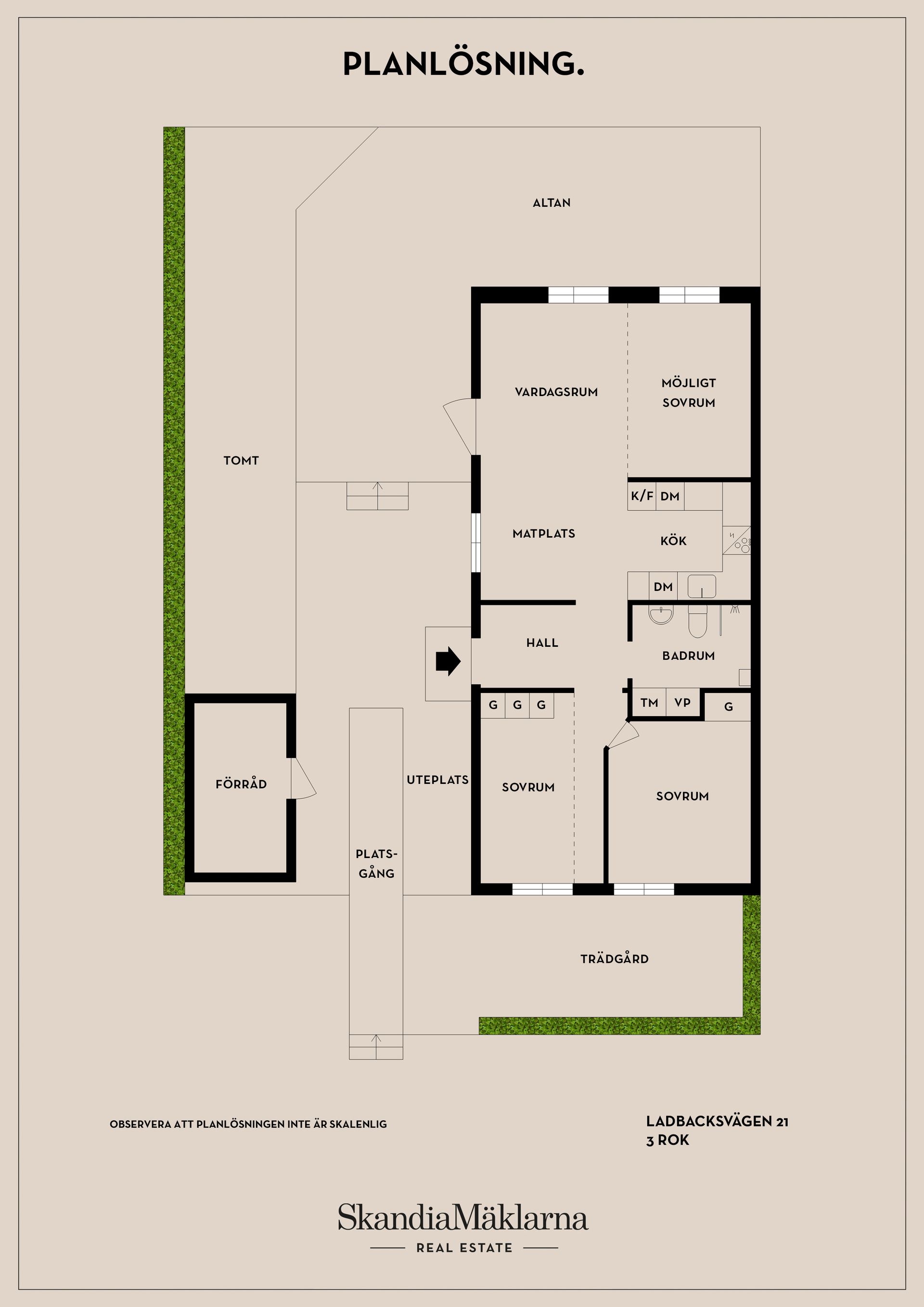 Bostadsrätt, Ladbacksvägen 21, Sundby, Stockholm