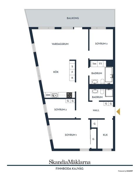 Bostadsrätt, Finnboda kajväg 2B, Finnboda Hamn, Nacka