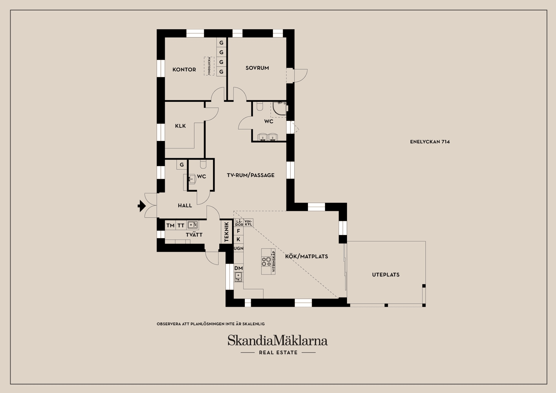 Villa, Enelyckan 714, Körsbärsdalen, Lund