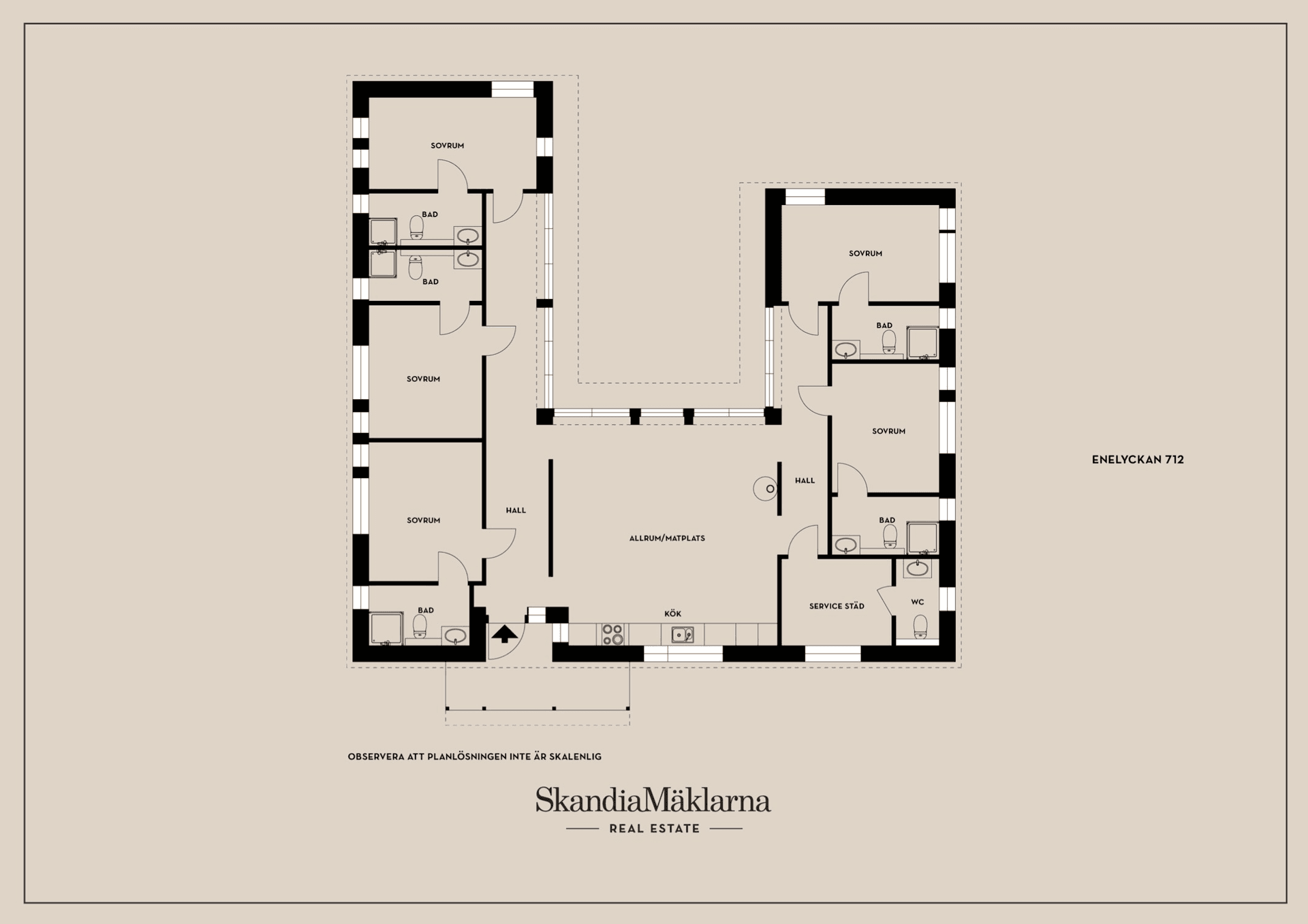 Villa, Enelyckan 712, Körsbärsdalen, Lund