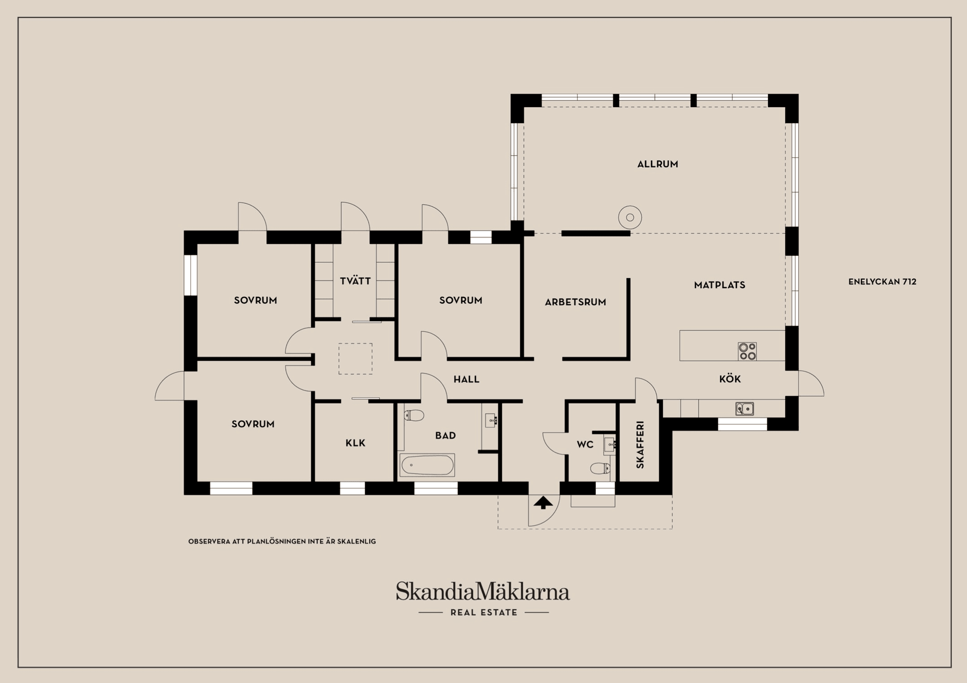 Villa, Enelyckan 712, Körsbärsdalen, Lund