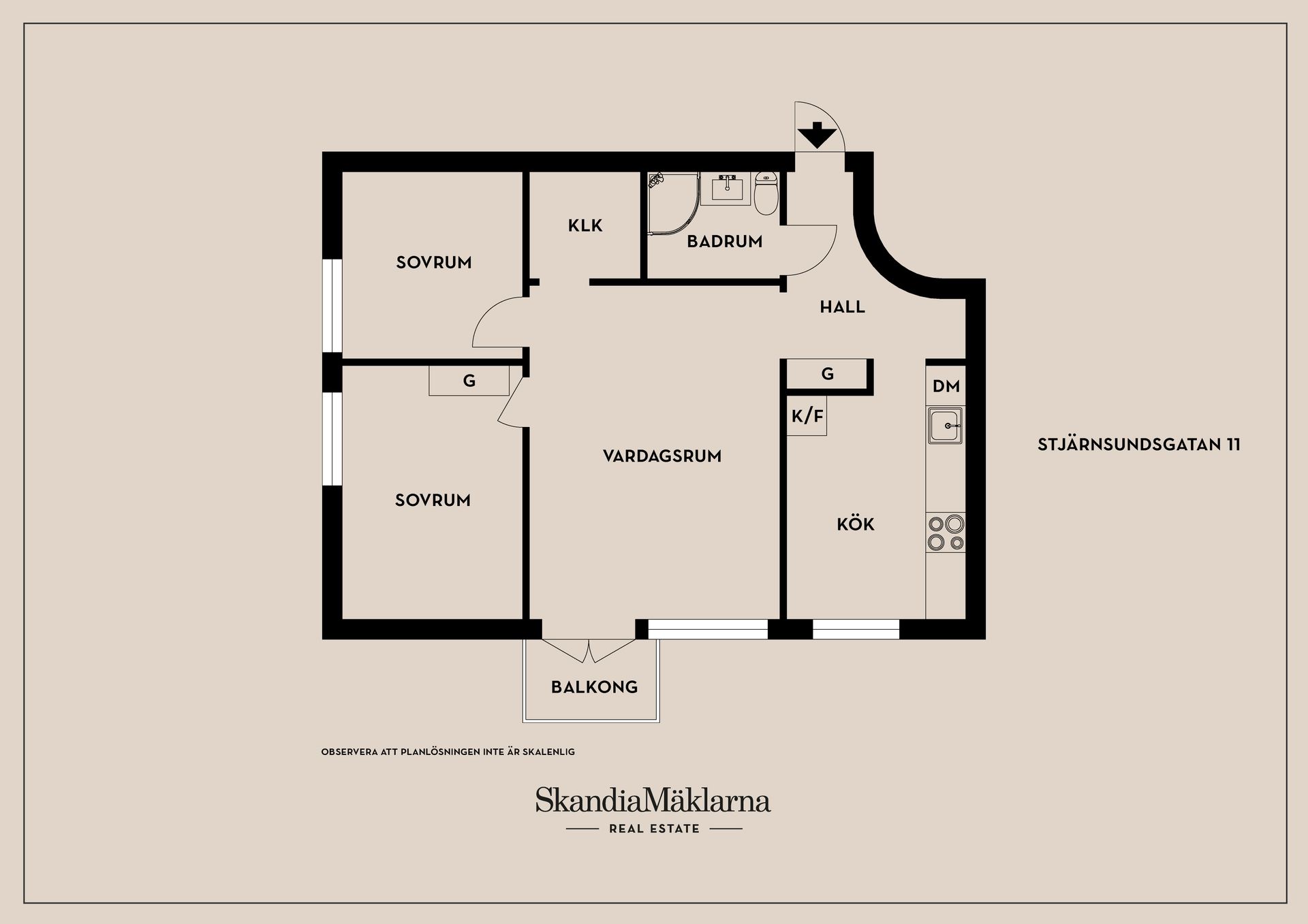 Bostadsrätt, Stjärnsundsgatan 11, Hagsätra, Stockholm
