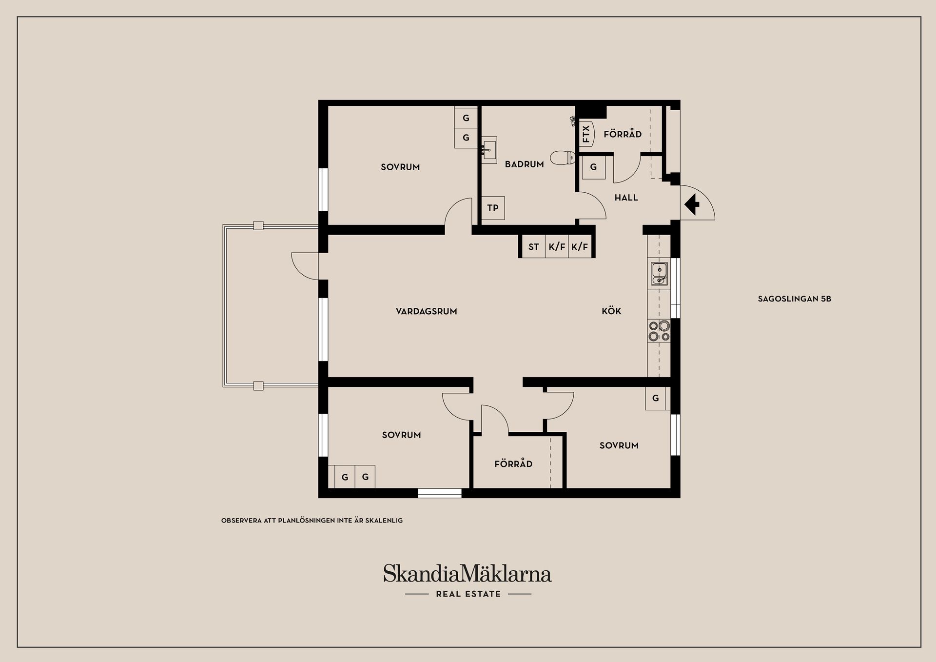 Bostadsrätt, Sagoslingan 5B, Västra Balingsnäs, Huddinge