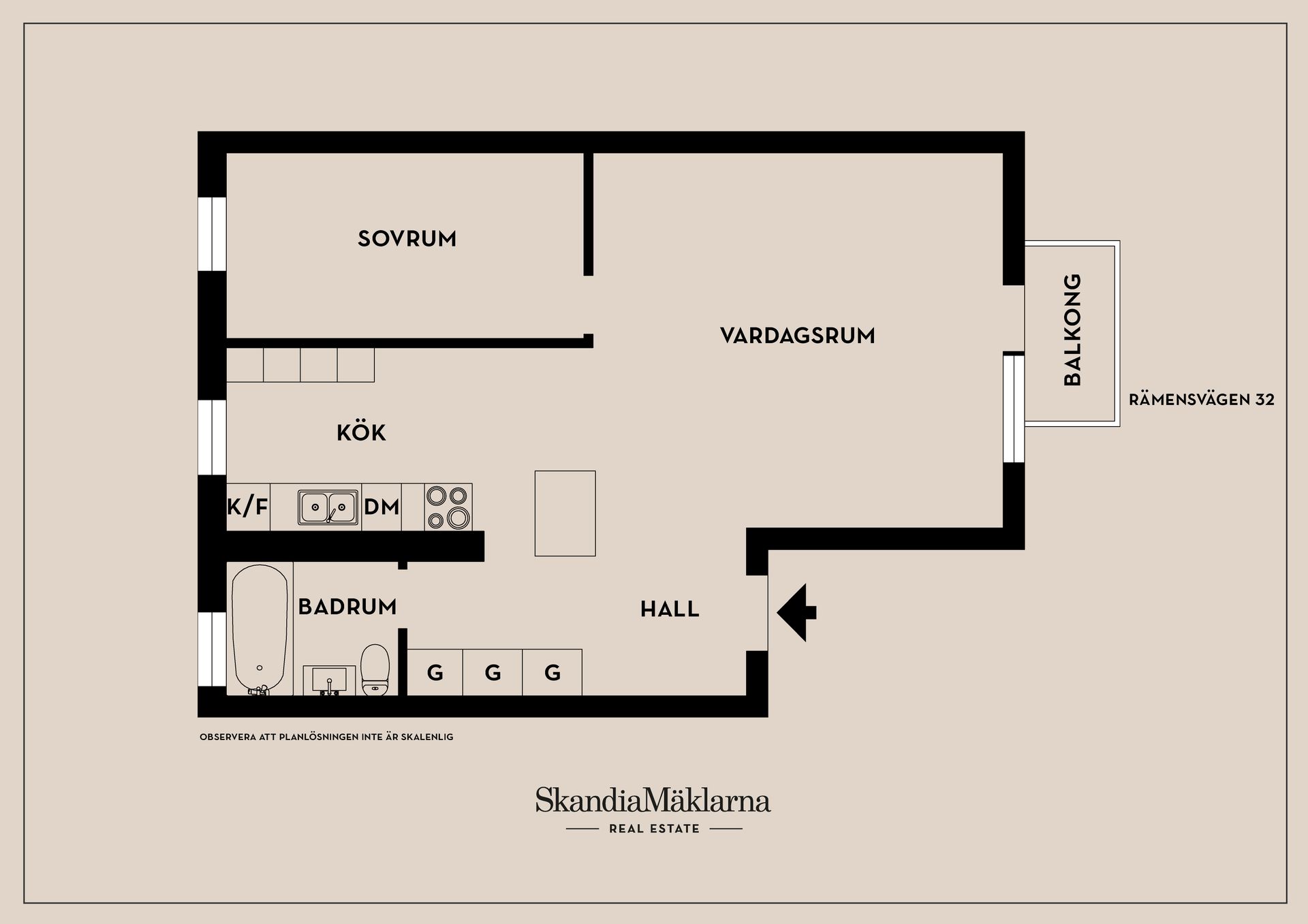 Bostadsrätt, Rämensvägen 32, Årsta, Stockholm
