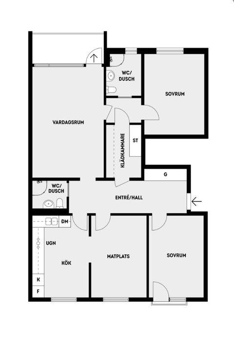 Bostadsrätt, Södervägen 28, 3tr, Viggbyholm, Täby