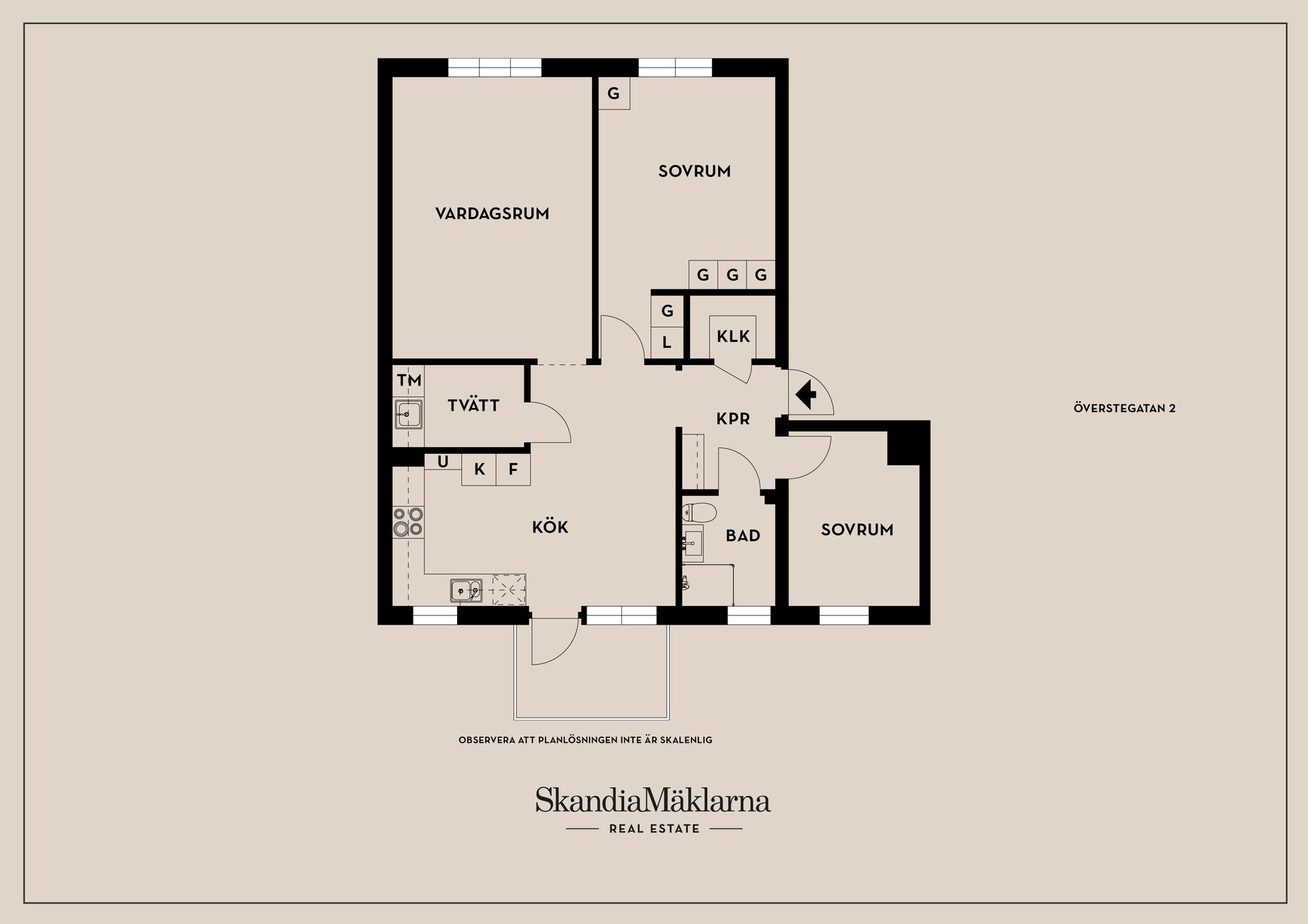 Bostadsrätt, Överstegatan 2, T 1/ Valla, Linköping