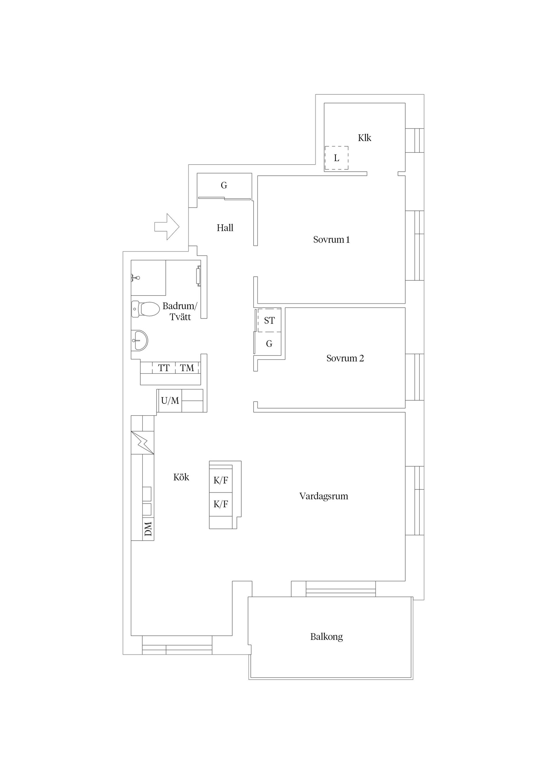 Bostadsrätt, Honnörsgatan 8, Södra Ekkällan, Linköping