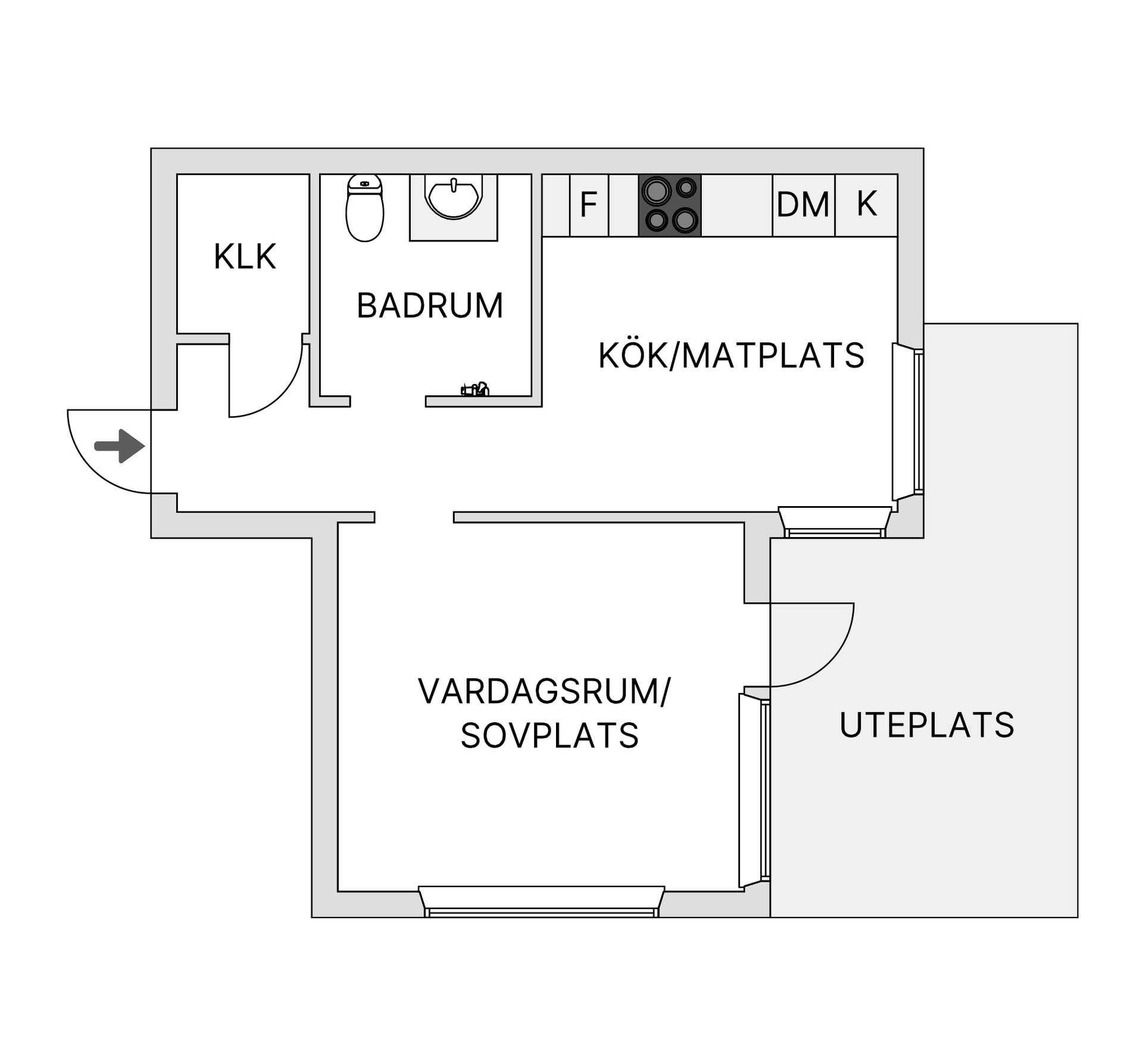 Bostadsrätt, Bergsgatan 20B, Frösön, Östersund