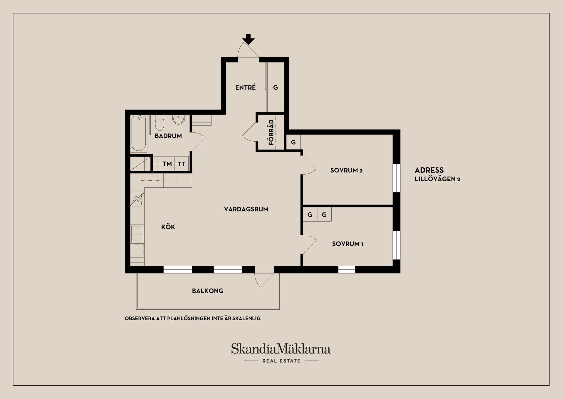 Bostadsrätt, Lillövägen 2, Kanalstaden, Österåker