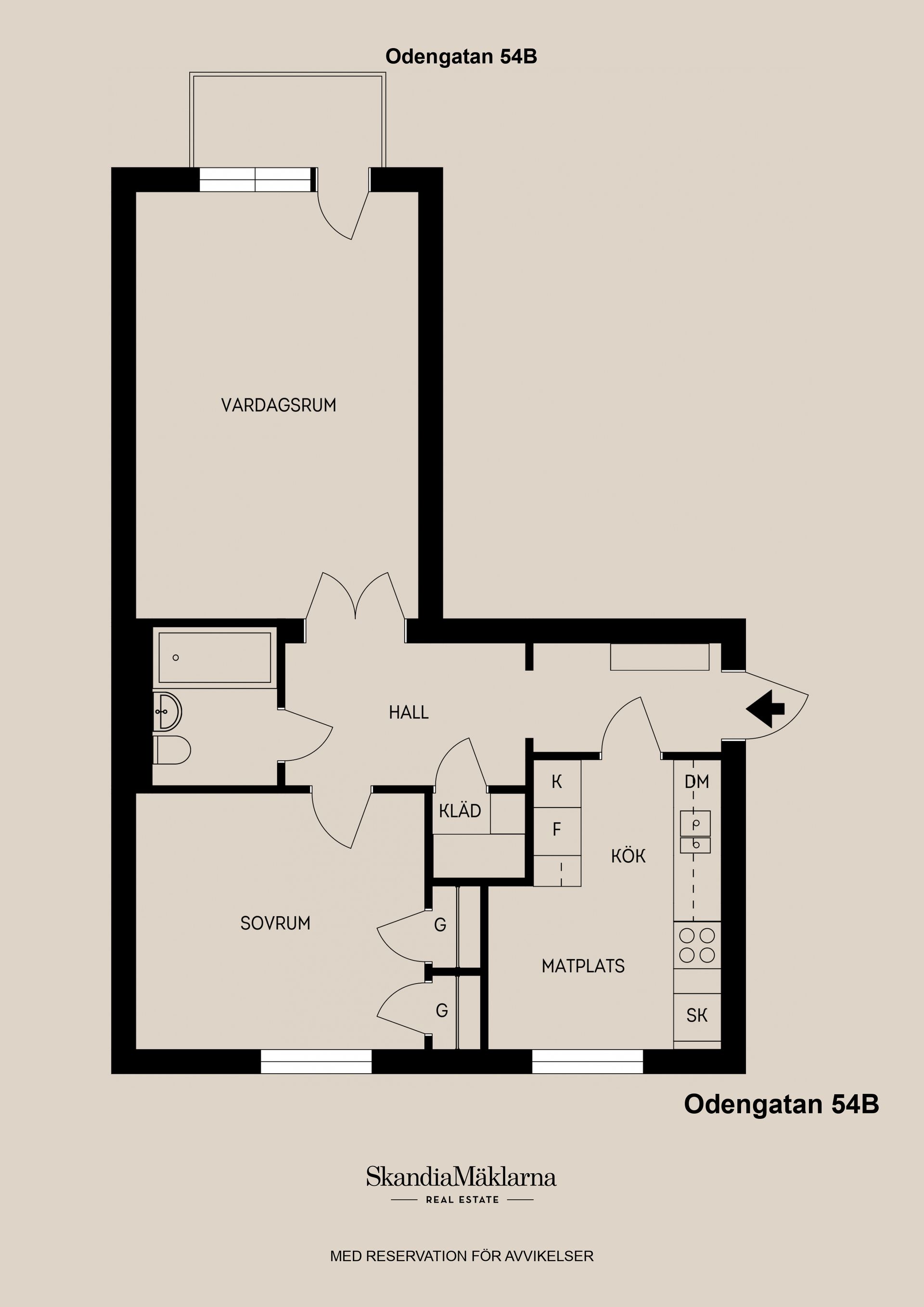 Bostadsrätt, Odengatan 54B, Sandviken