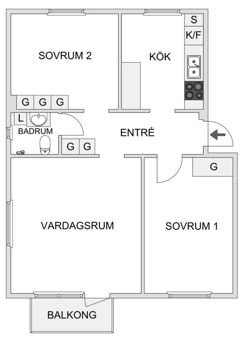 Bostadsrätt, Strandgatan 5A, Centrum, Kalix