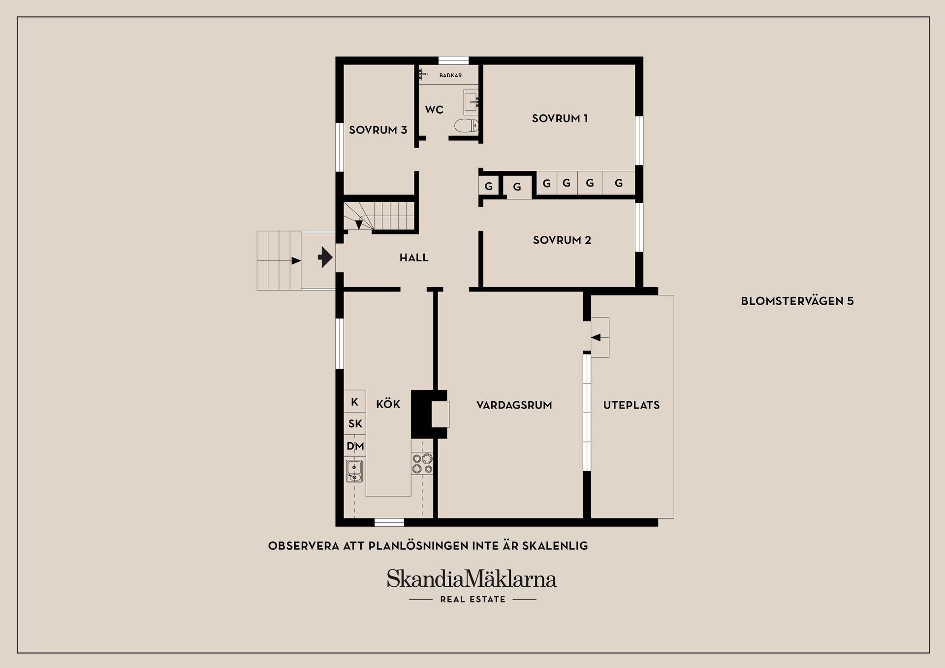 Villa, Blomstervägen 5, Svaneholm, Borås