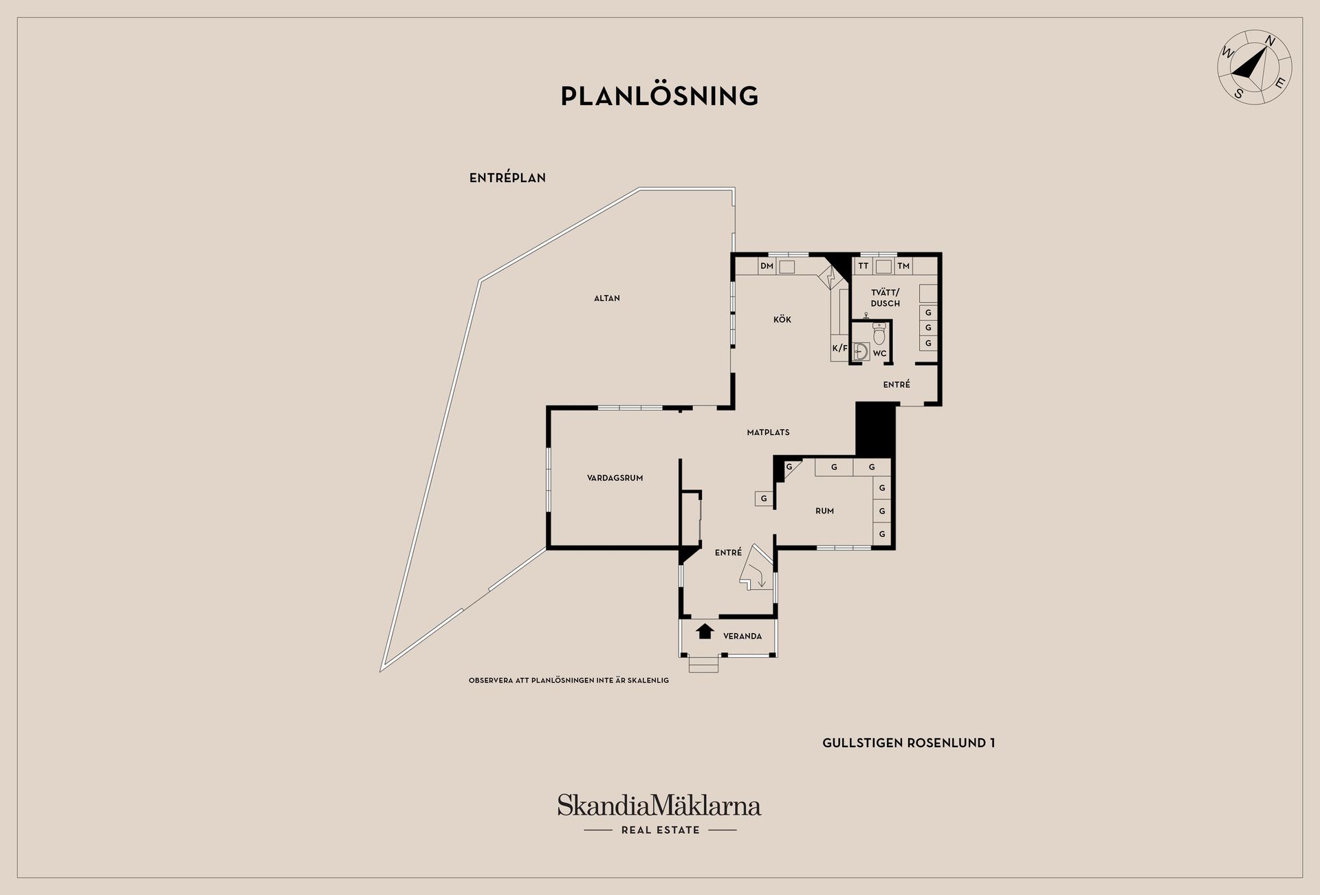 Gård/Skog, Gullstigen Rosenlund 1, Boxholm