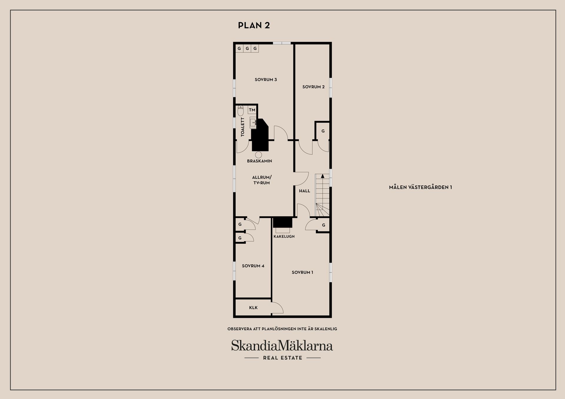 Villa, Målen Västergården 1, Norra Vi, Ydre