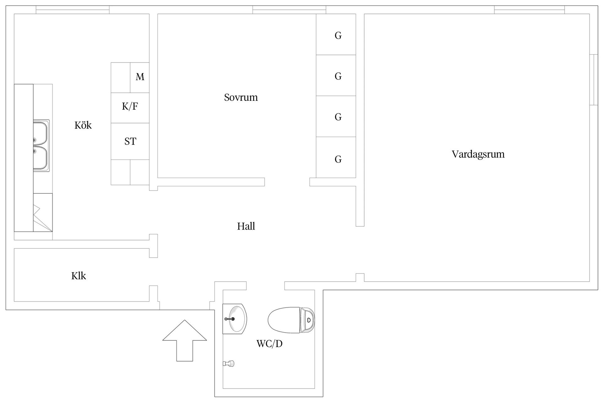 Bostadsrätt, Enekullegatan 3D, Övre Eriksberg, Göteborg