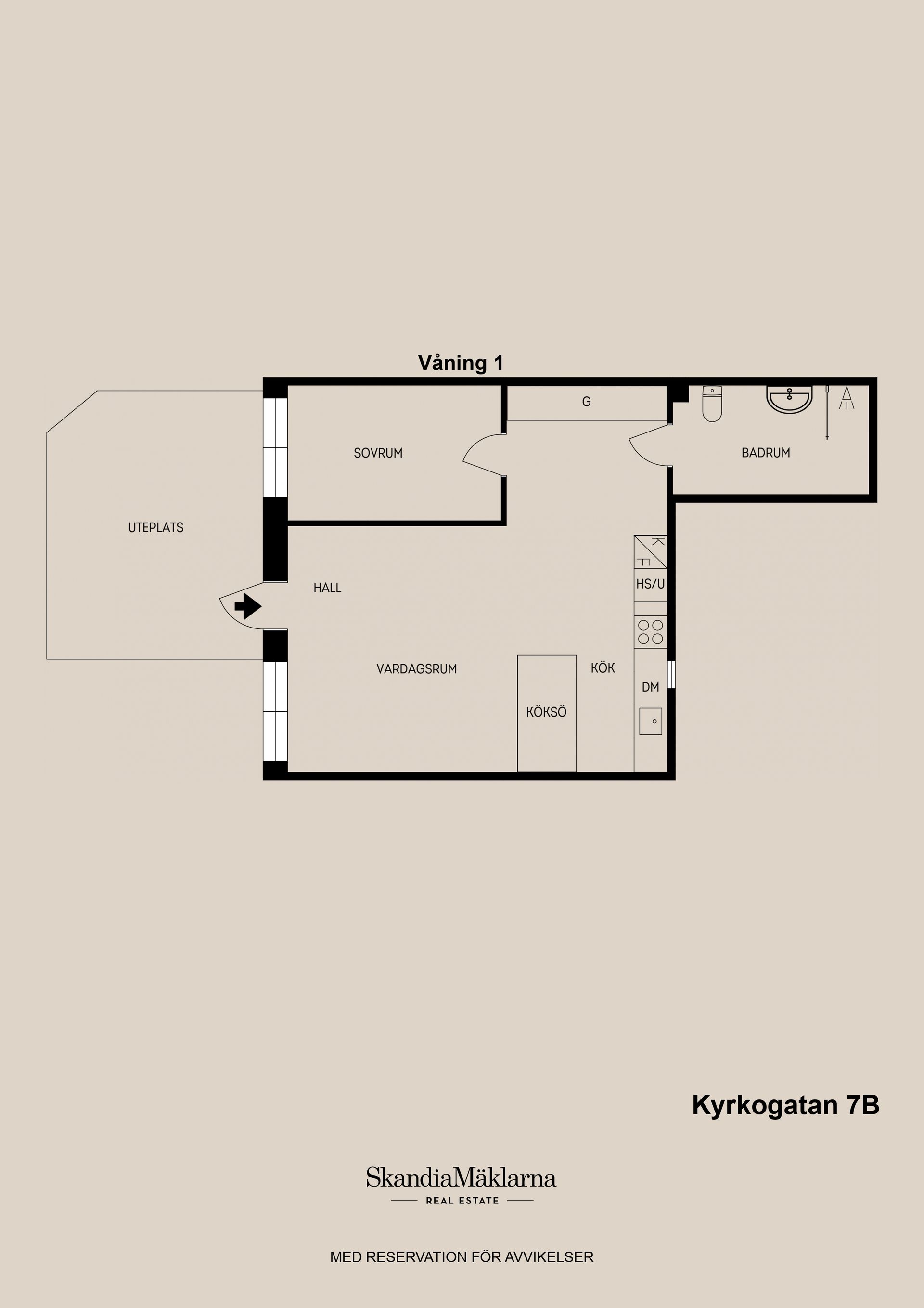 Bostadsrätt, Kyrkogatan 7B, Centralt, Gävle