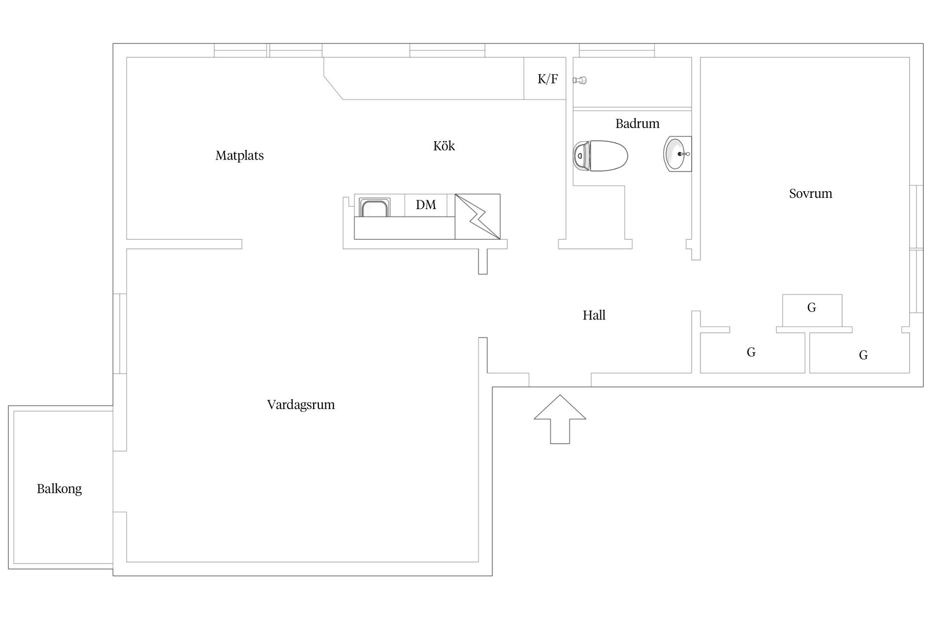 Bostadsrätt, Skogsvägen 3C, Parkstaden, Kristianstad