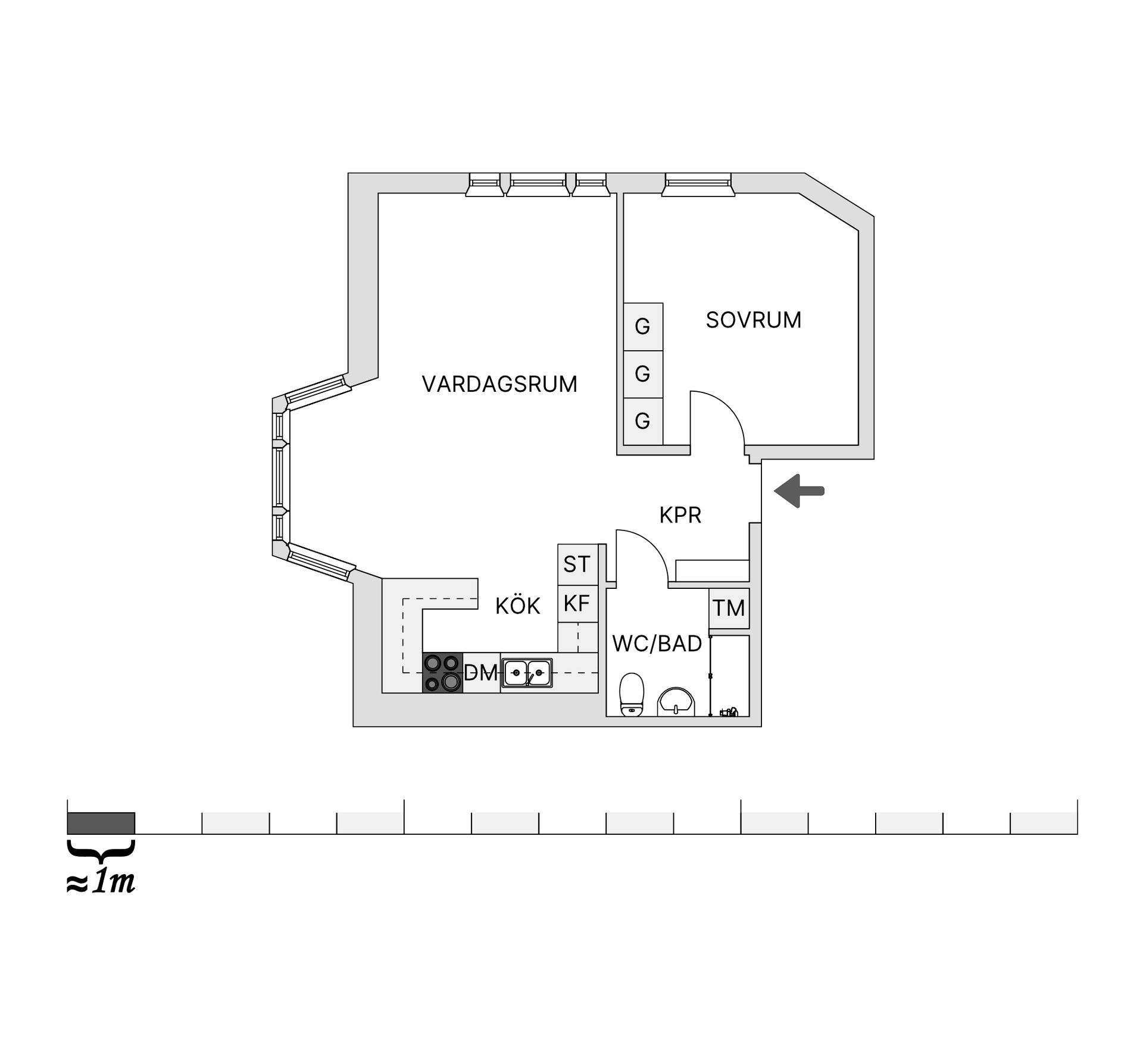 Bostadsrätt, Vitlöksgränd 1, Tyresö Centrum, Tyresö