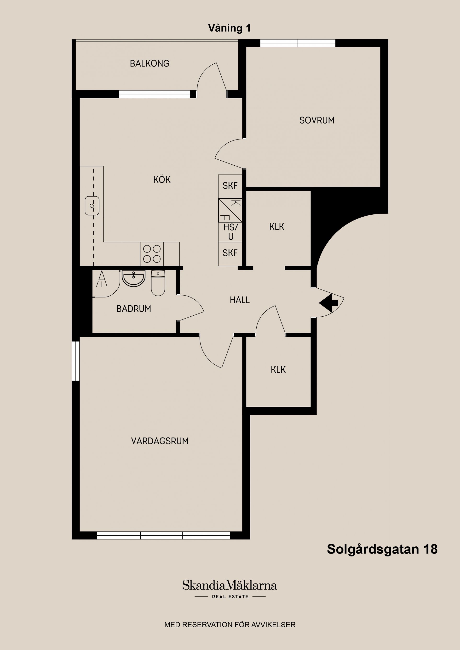 Bostadsrätt, Solgårdsgatan 18, Bomhus, Gävle