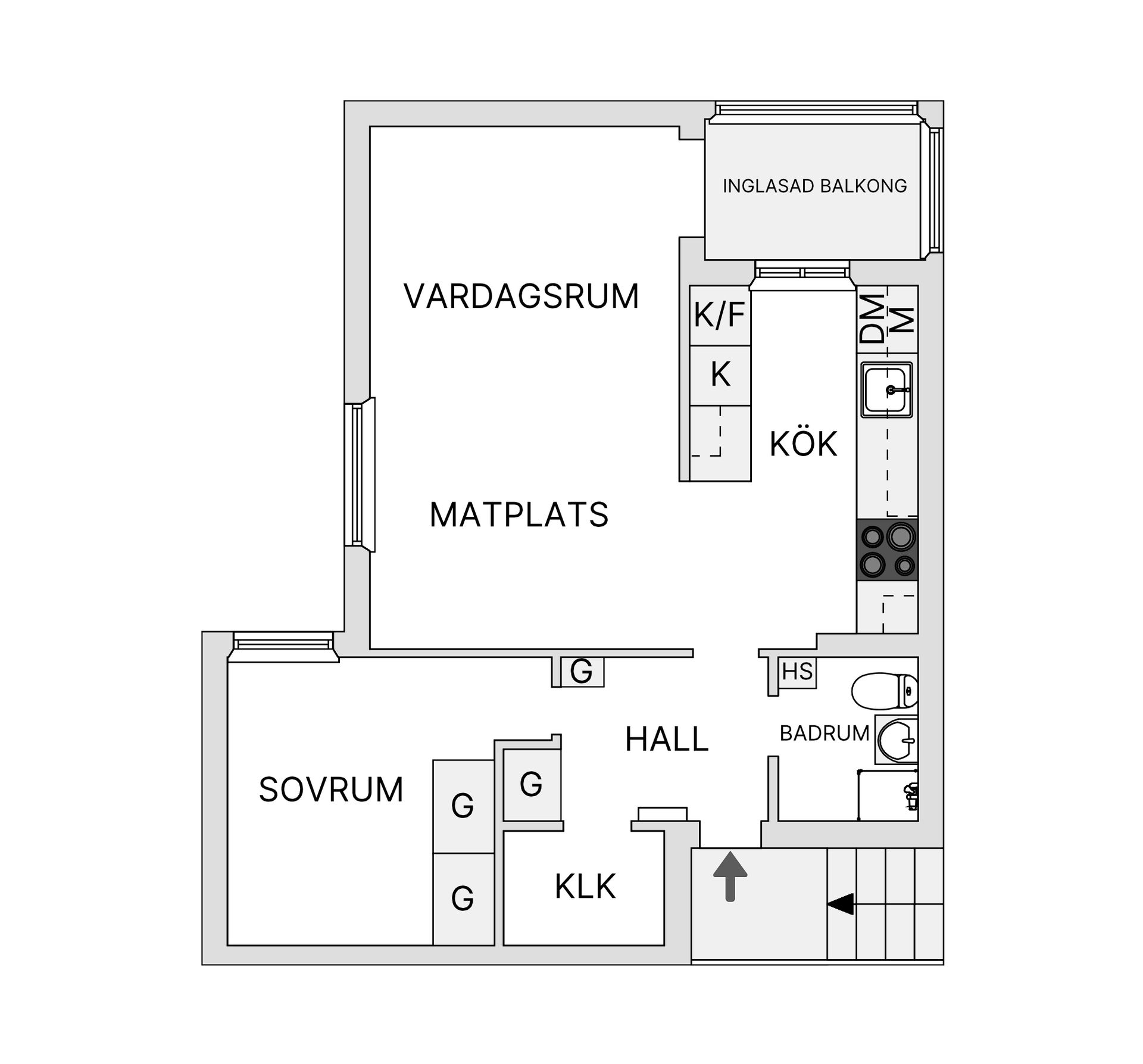Bostadsrätt, Guldbrandsgatan 4, Trandared, Borås