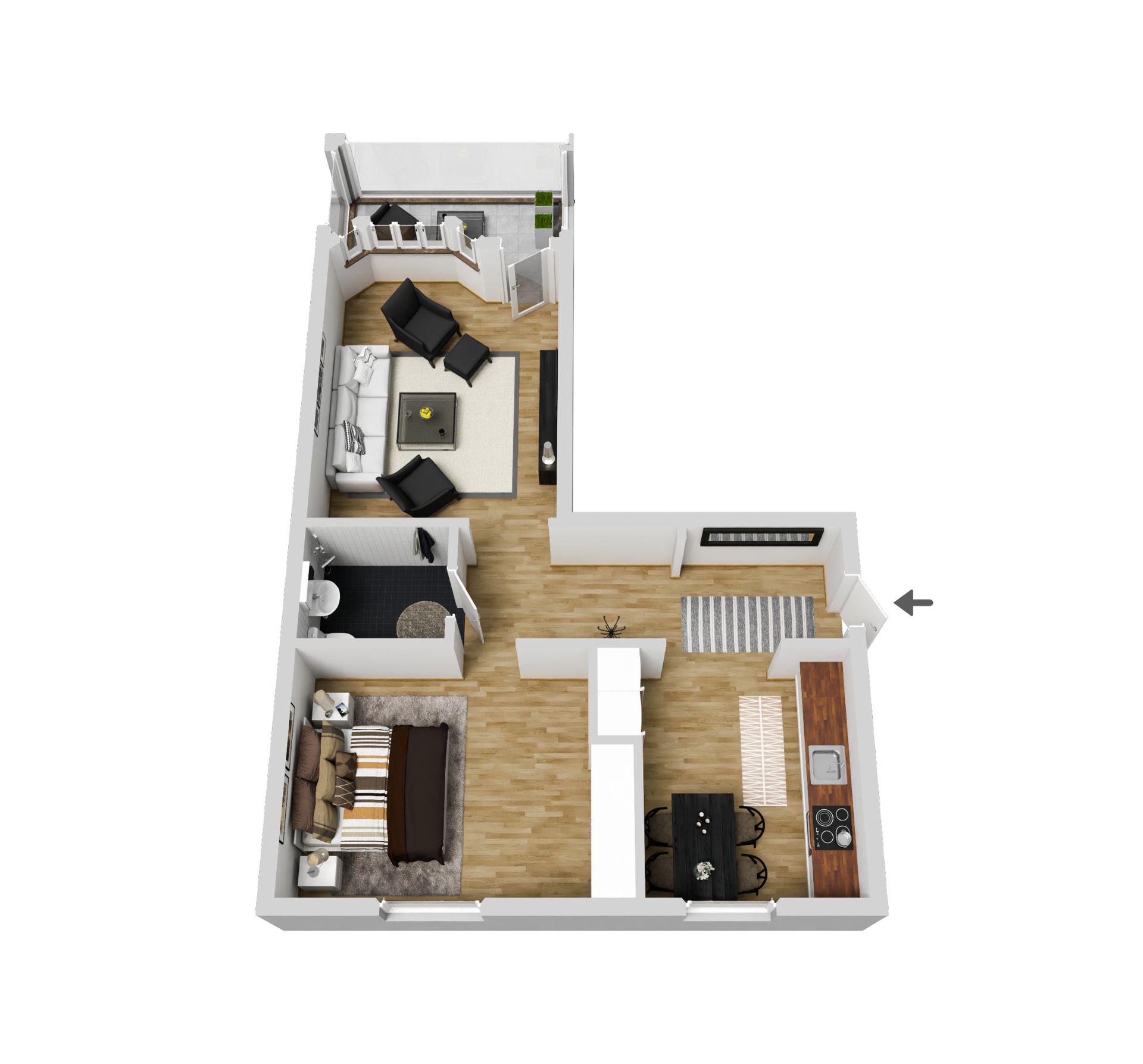 Bostadsrätt, Valhallavägen 65B, Centrum, Kalix