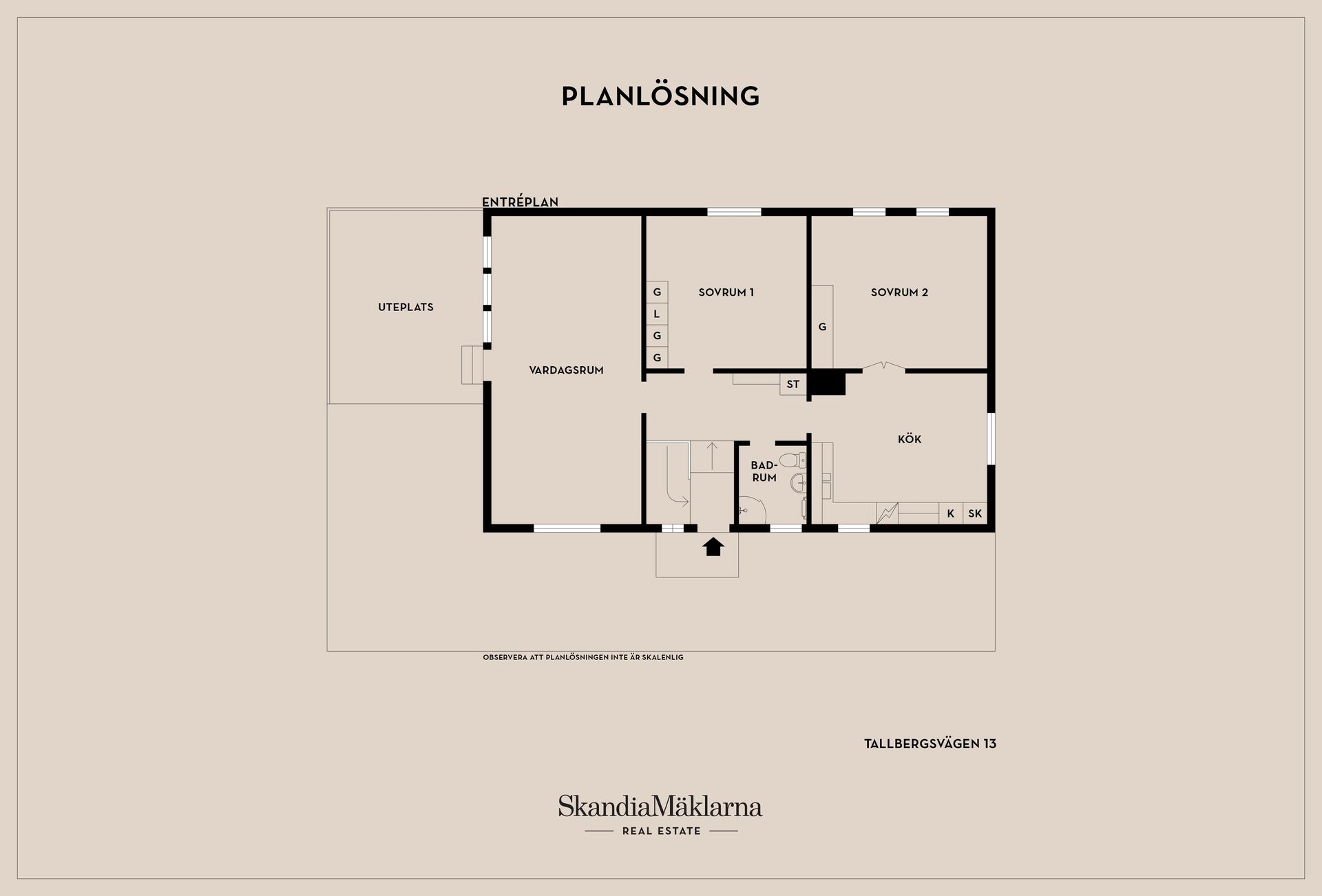 Villa, Tallbergsvägen 13, Skogstorp, Eskilstuna