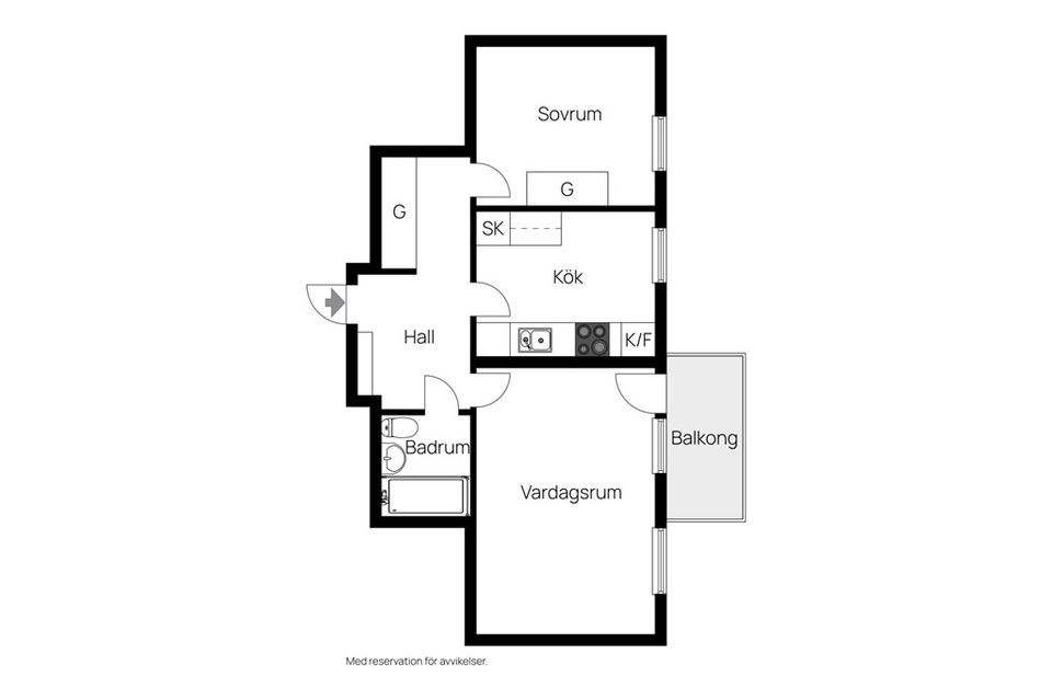 Bostadsrätt, Krokvägen 9b, Brännan, Härnösand