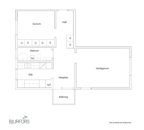 Bostadsrätt, Kågevägen 36B, Norrböle, Skellefteå