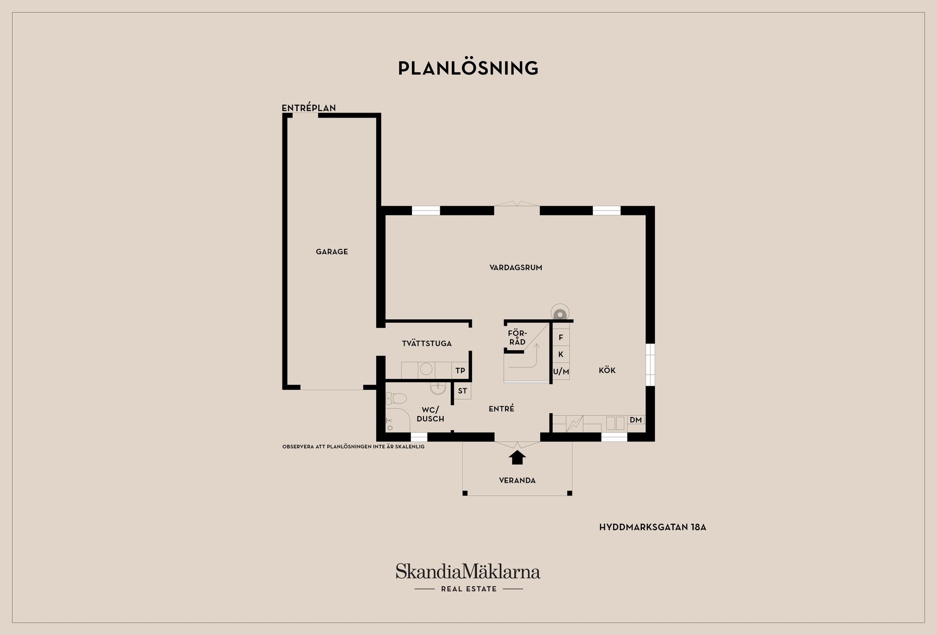 Villa, Hyddmarksgatan 18A, Hyddmarken, Motala