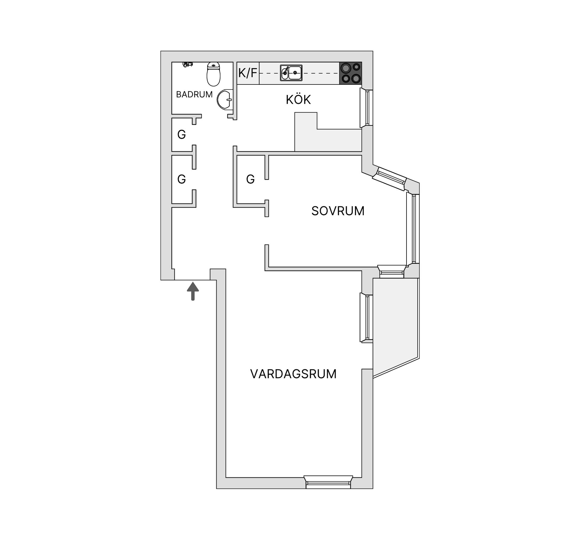 Bostadsrätt, Mariedalsvägen 68, Dammfri / Slottsstaden, Malmö