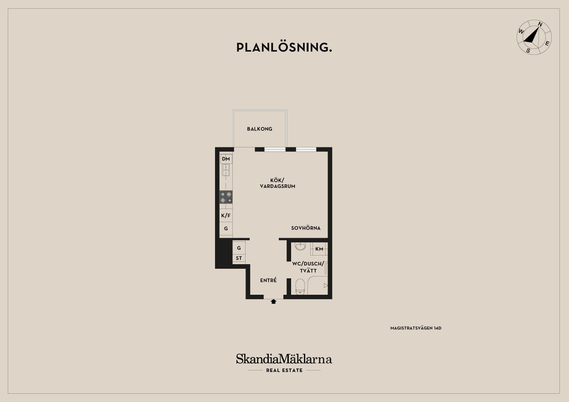 Bostadsrätt, Magistratsvägen 14D, Lund