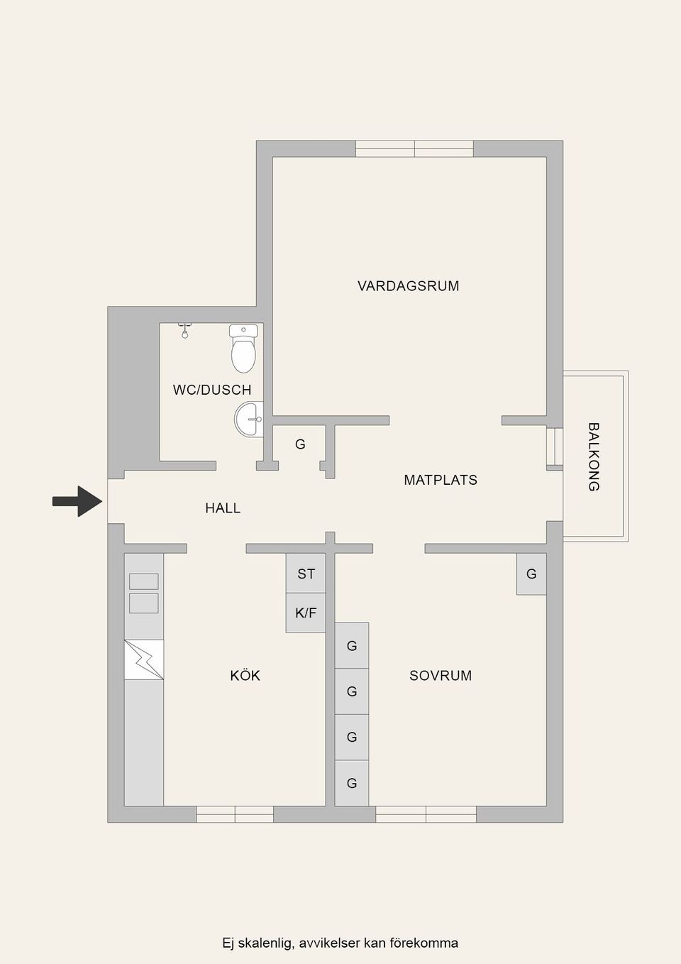 Bostadsrätt, Hamngatan 21B, Centralt, Nynäshamn