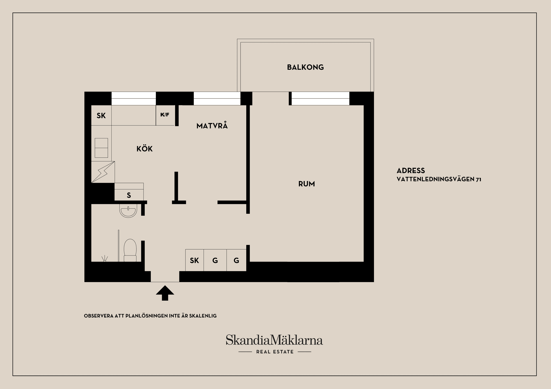 Bostadsrätt, Vattenledningsvägen 71, Midsommarkransen, Stockholm