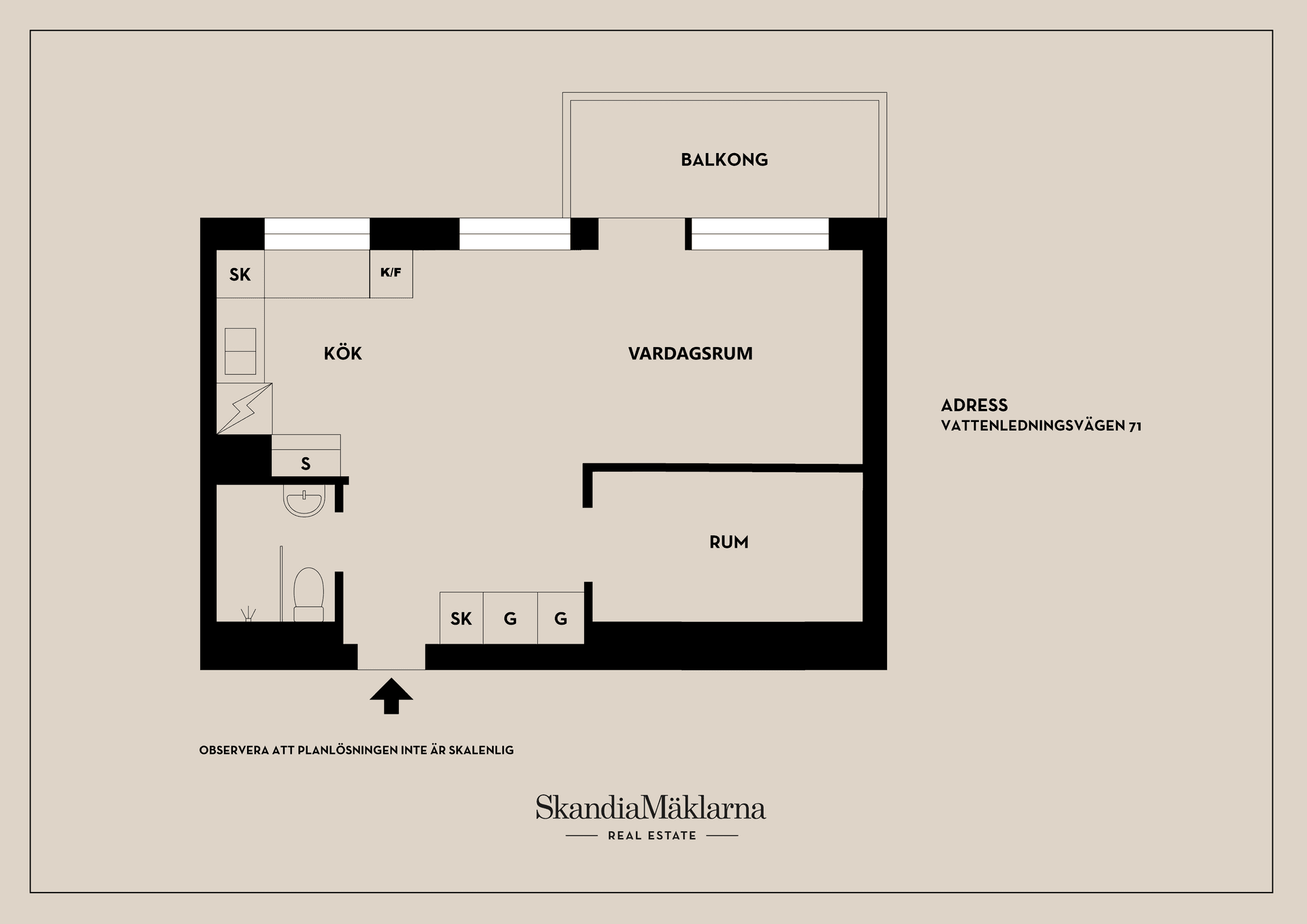 Bostadsrätt, Vattenledningsvägen 71, Midsommarkransen, Stockholm