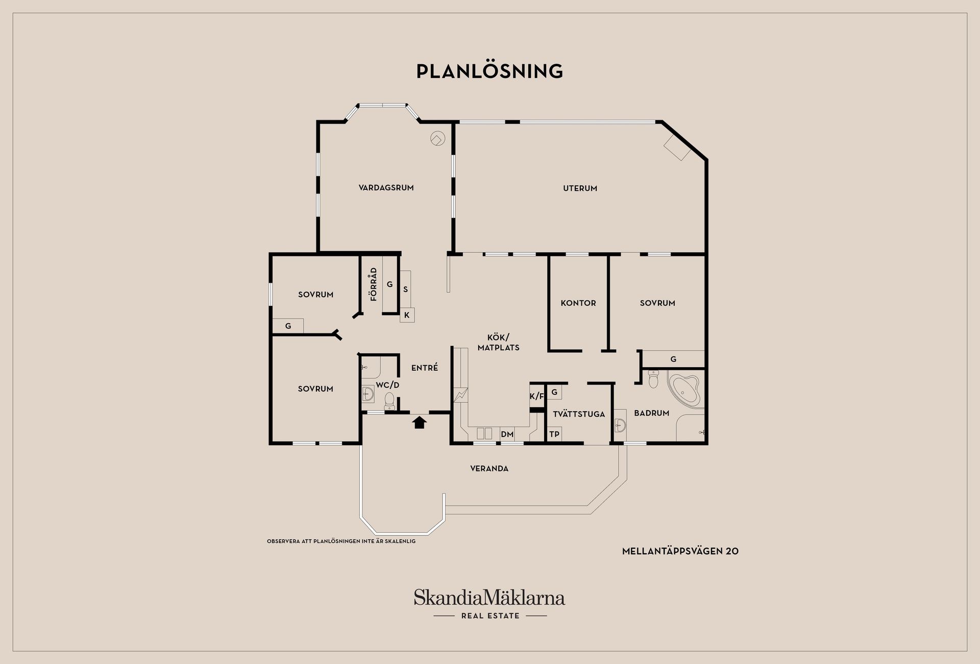 Villa, Mellantäppsvägen 20, Slottsbrinken, Strängnäs