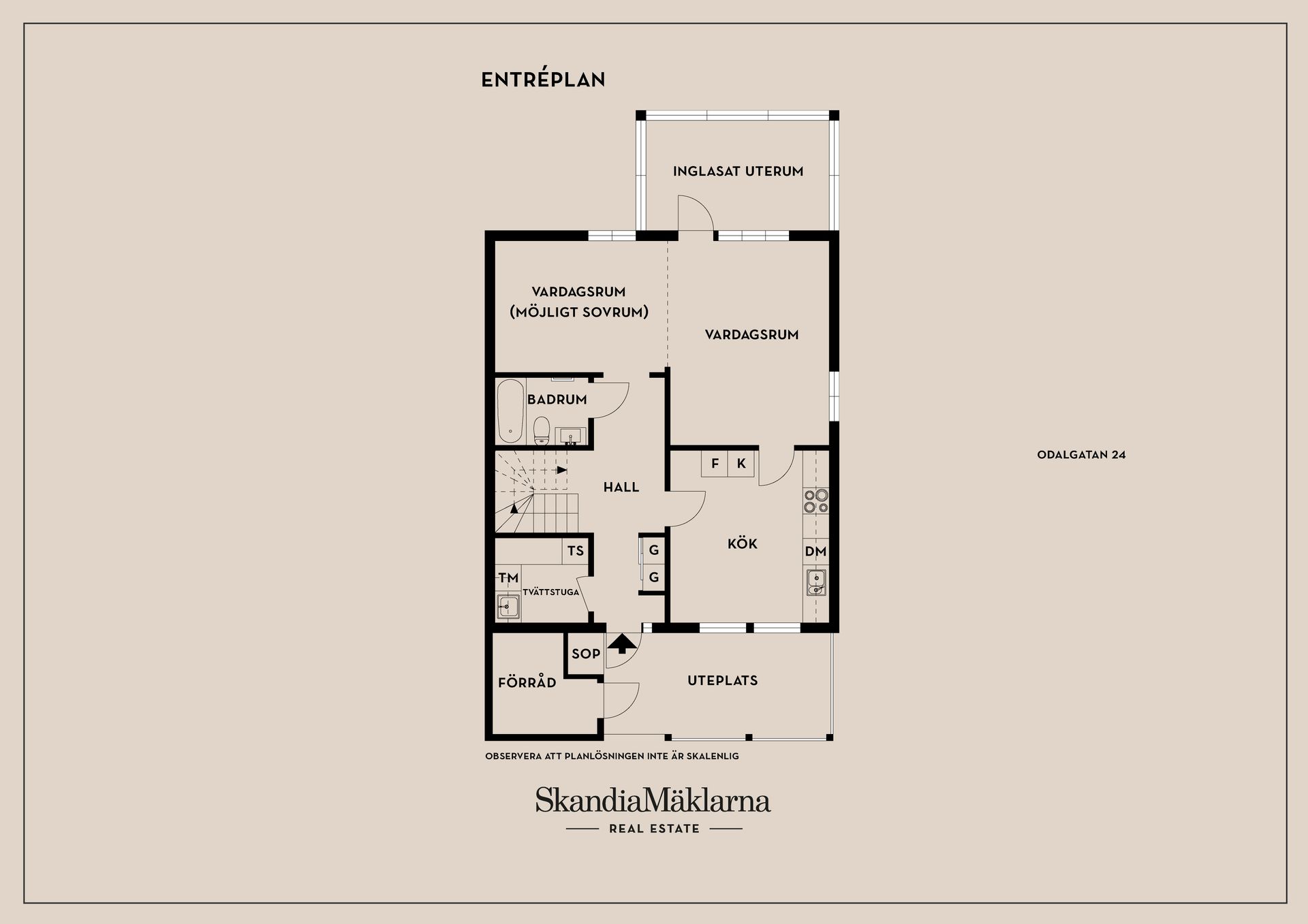 Radhus, Odalgatan 24, Lambohov, Linköping