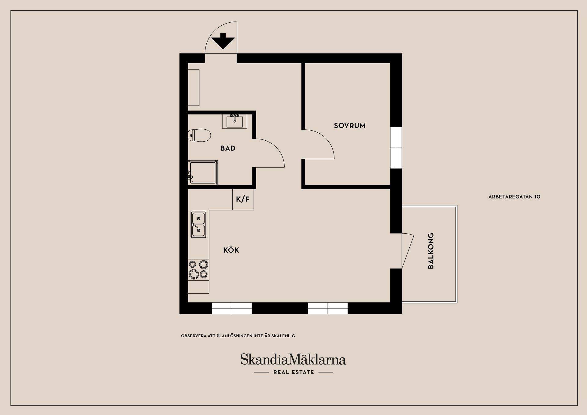 Bostadsrätt, Arbetaregatan 10 A, Tannefors/centralt, Linköping